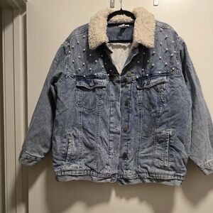Forever 21 Pearl Jean Jacket